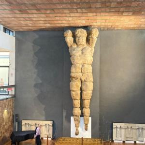 Il Telamone originale nel Museo di Agrigento