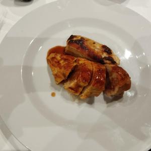 La faraona farcita alla cena al NH Collection Carlina