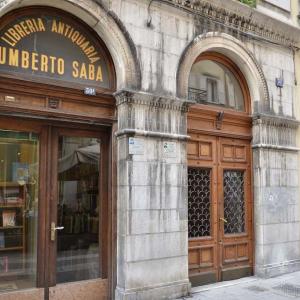 Libreria Antiquaria Umberto Saba di Trieste, l'ingresso